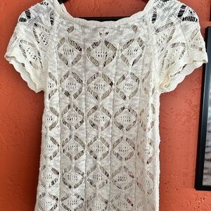 Zara Cream Knit Blouse